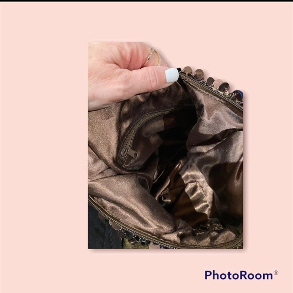 Brown Sequins Purse - Picture 2 of 2